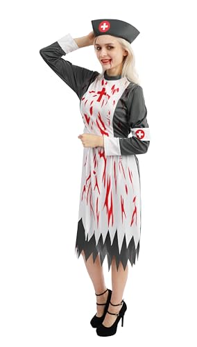 ptit-clown-blutiges-krankenschwester-kost-m-kleid-haarreif-f-r-erwachsene image 8