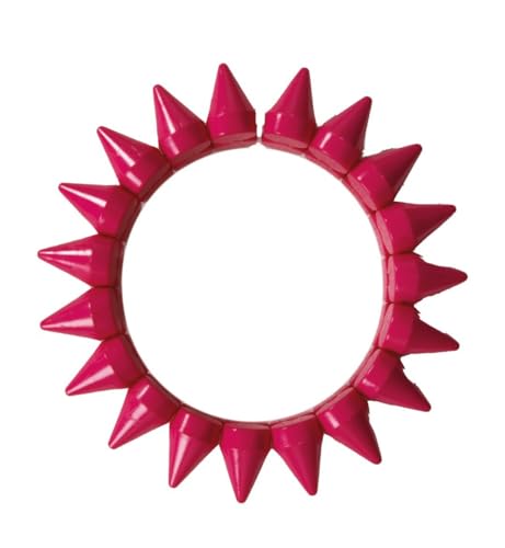 p-tit-clown-22656-punk-armband-neon-rosa-kunststoff image 3