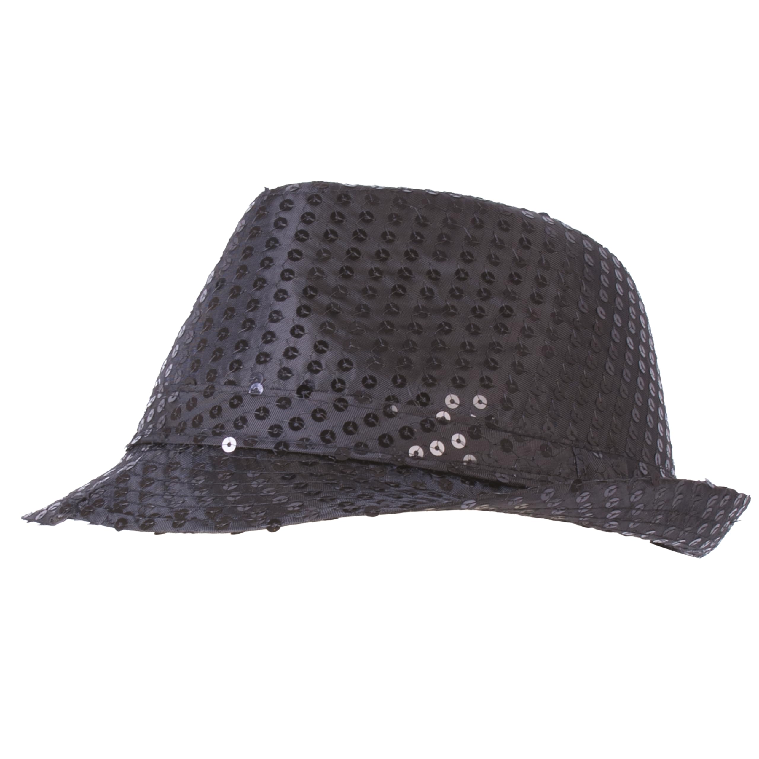 p-tit-clown-20193-borsalino-hut-mit-pailletten-schwarz-gl-nzend-unisex-erwachsen image 3