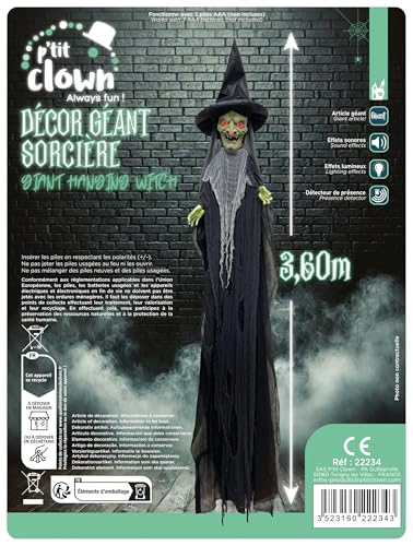 p-tit-clown-riesiger-zauberer-zum-aufh-ngen-360-cm-schwarz-halloween-h-ngedeko-h image 5