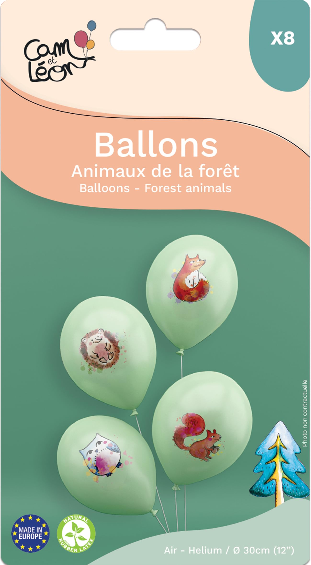 p-tit-clown-re22464-luftballons-geburtstag-waldtiere-30-cm-8-st-ck image 3