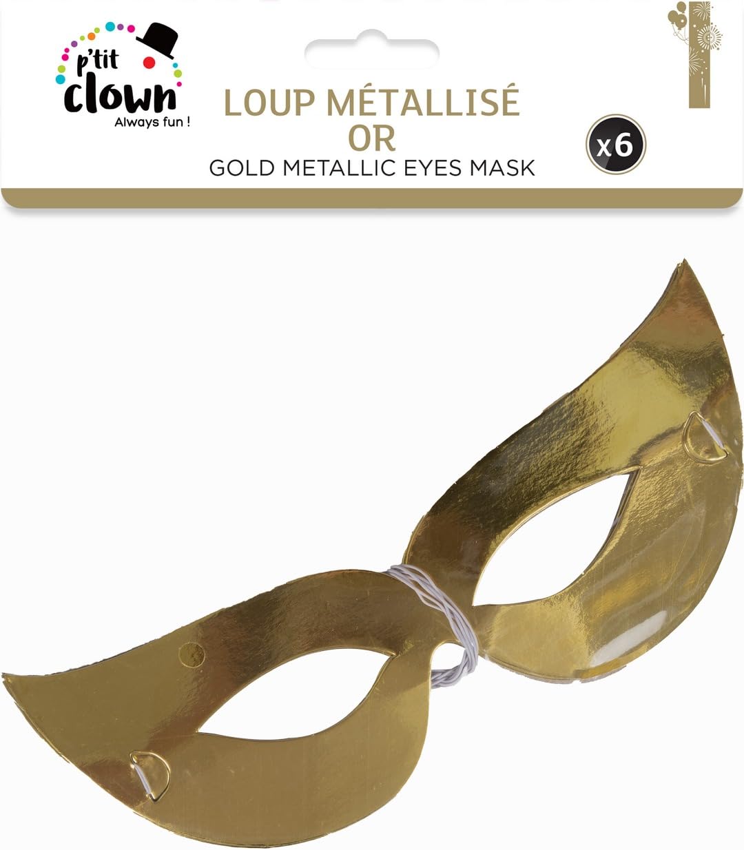 p-tit-clown-metall-masken-6er-set-themenparty-accessoires image 2