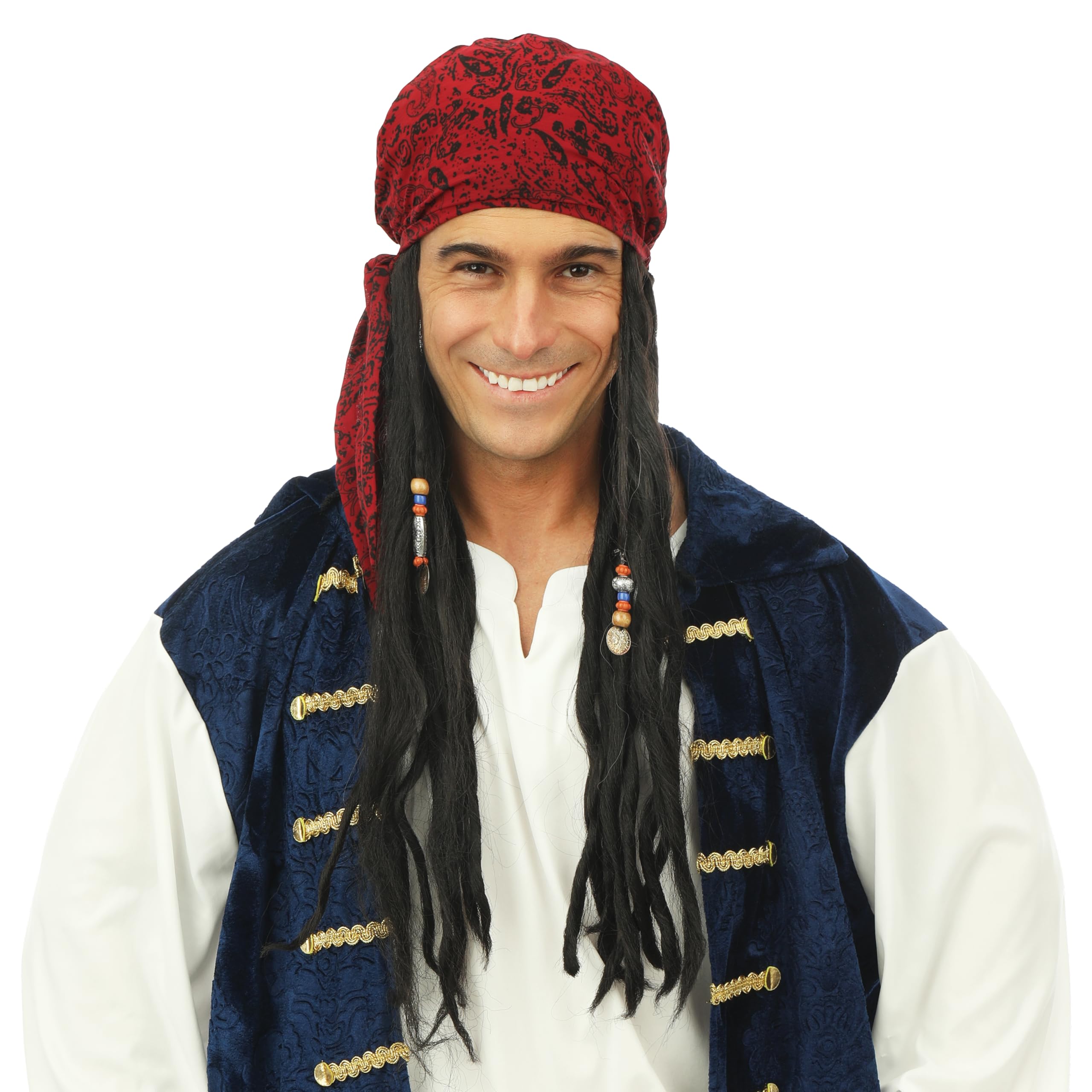 p-tit-clown-34750-piraten-per-cke-mit-dreadlocks-und-tuch-mehrfarbig image 2