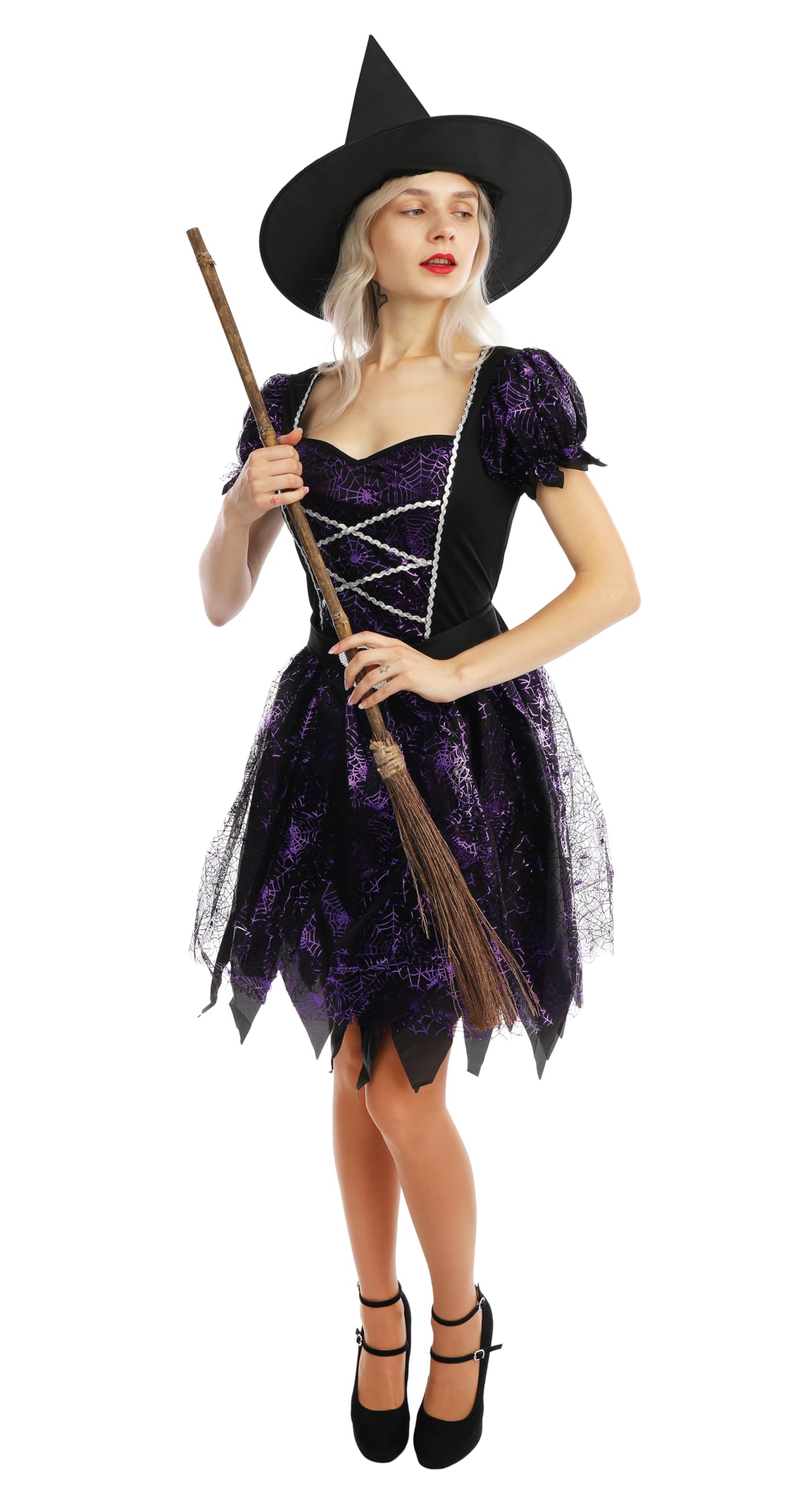 p-tit-clown-hexenkost-m-damen-kleid-mit-hut image 4