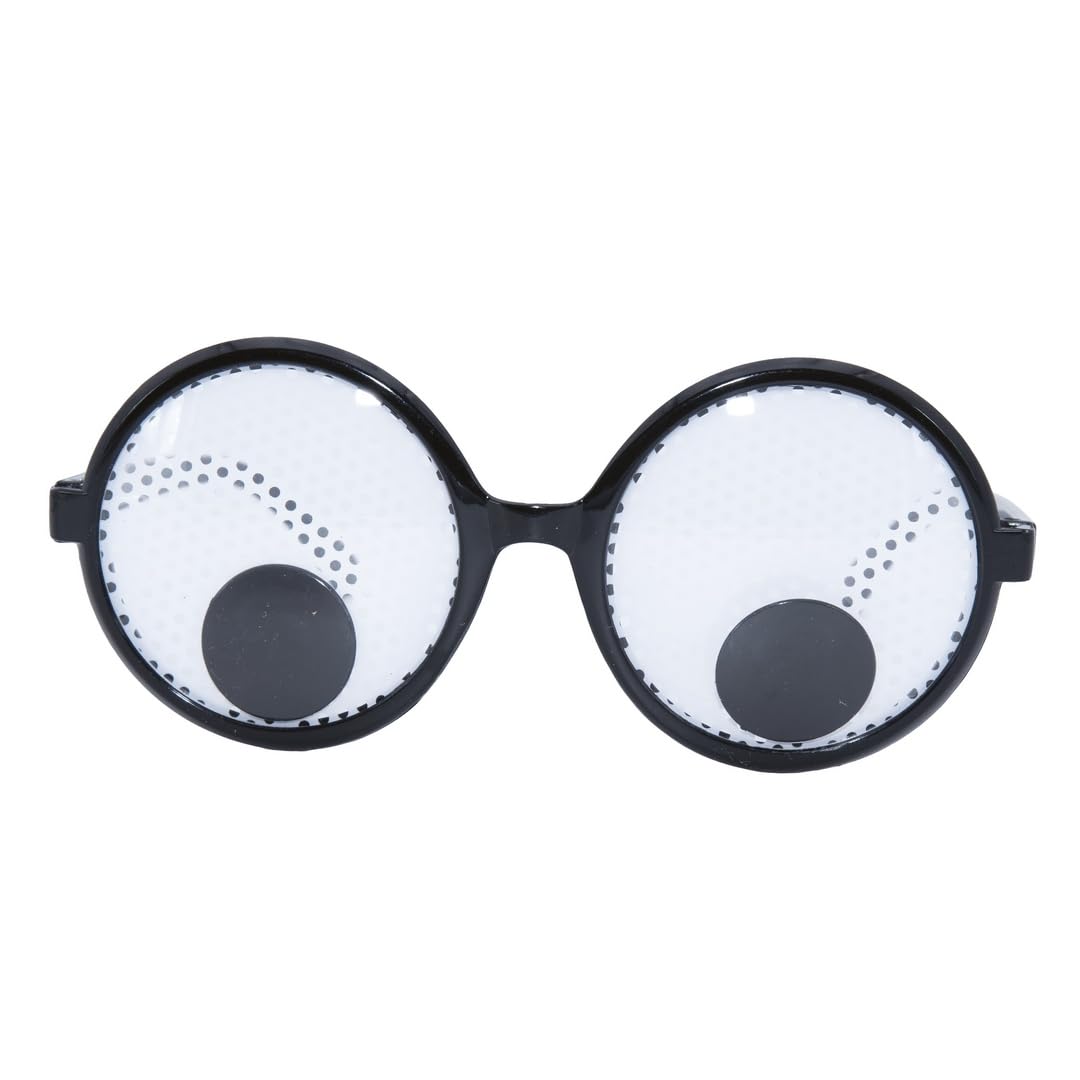 ptit-clown-brille-gro-e-bewegliche-augen-lustige-partybrille-erwachsene-unisex image 1