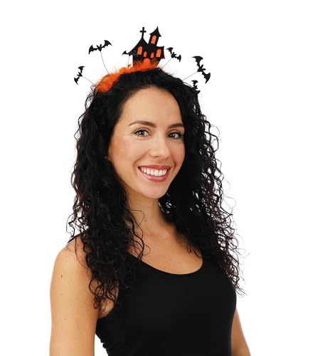 ptit-clown-23519-haarreif-spukhaus-orange-schwarz-halloween-accessoire image 5
