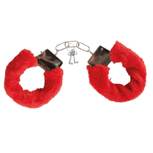p-tit-clown-handschellen-aus-rotem-fell-party-accessoire-f-r-leidenschaftliche-m image 4