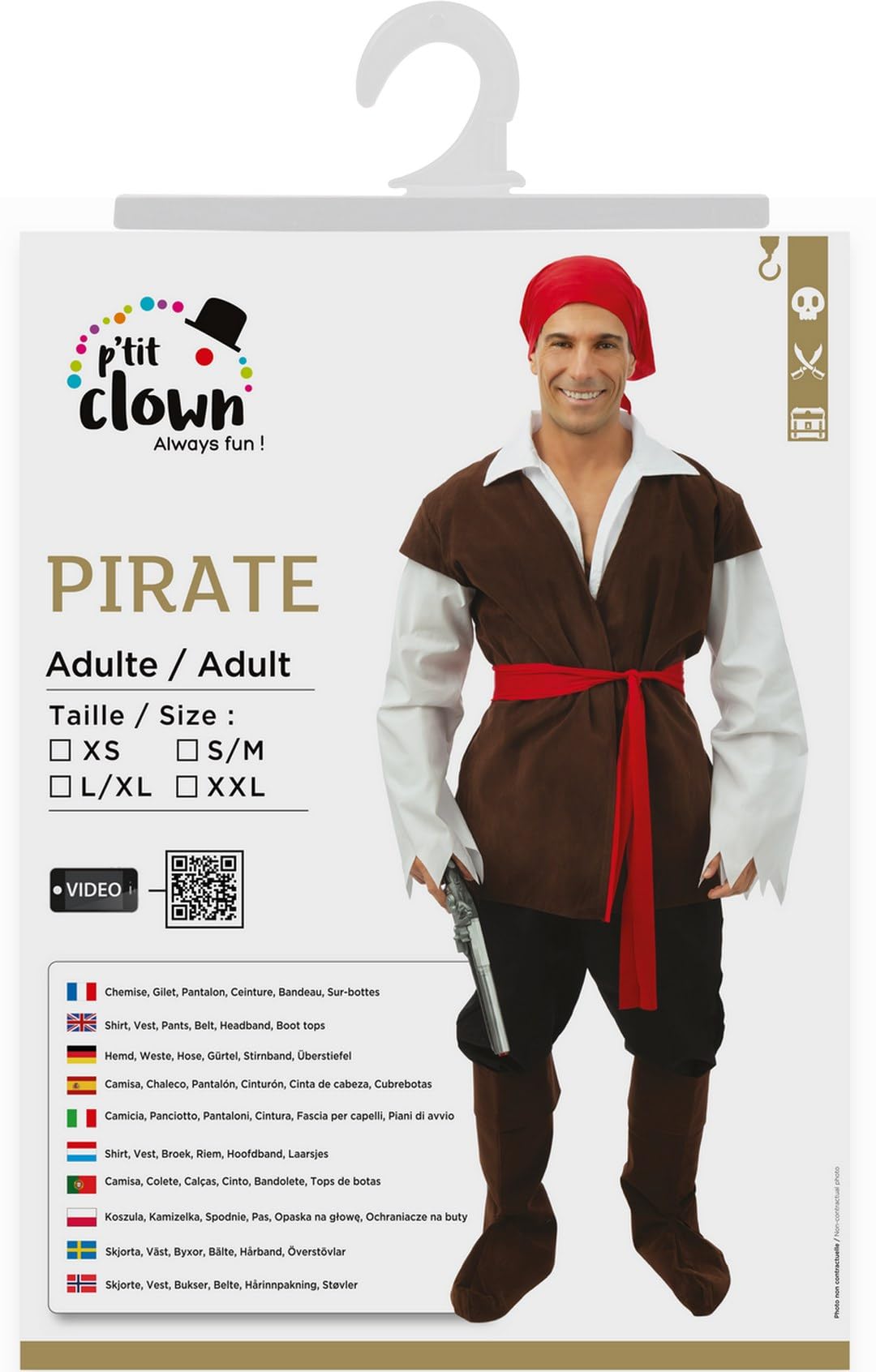 ptit-clown-89125-piratenkost-m-herr-6-teilig image 5