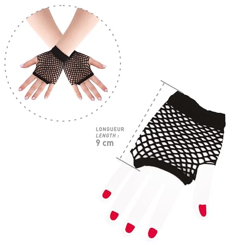 ptit-clown-90313-kurzfingerlose-netz-handschuhe-schwarz-erwachsene-einheitsgr-e image 7