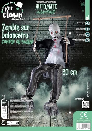 p-tit-clown-animierter-zombie-auf-schaukel-80-cm-mit-sound-und-licht image 7