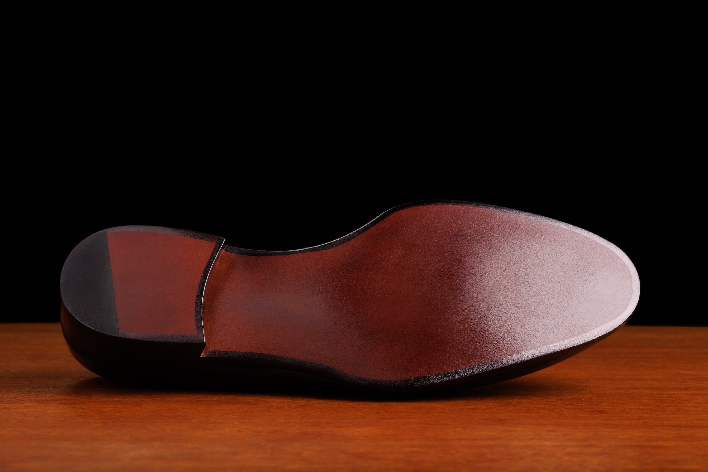 klh-slipper-in-schwarz-wholecut-leder-smoking-slipper image 4