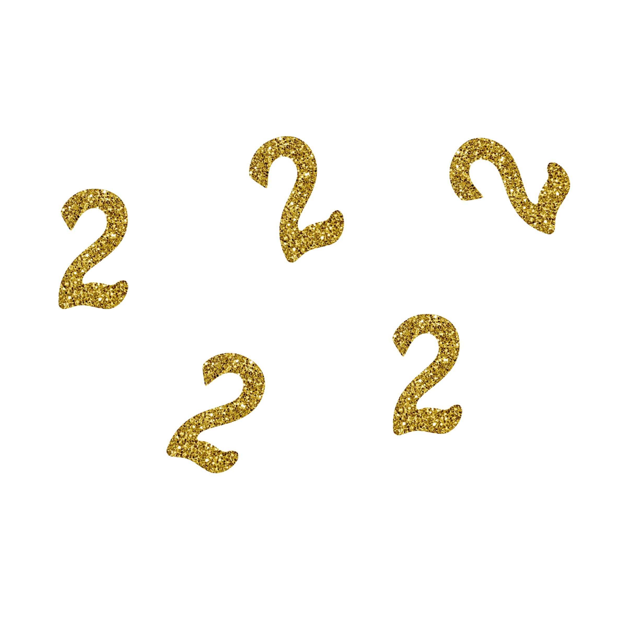 p-tit-clown-re21033-50-glitzer-konfetti-zahl-2-gold-50-st-ck image 1