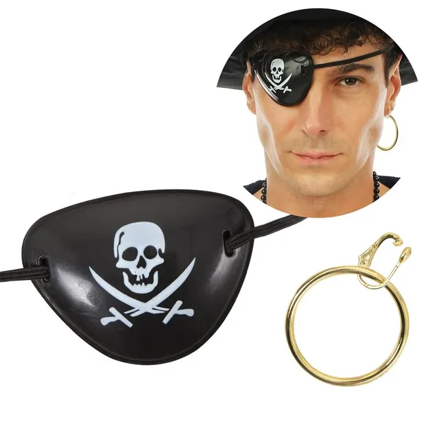ptit-clown-69472-piraten-augenklappe-ring-mehrfarbig-erwachsene image 1