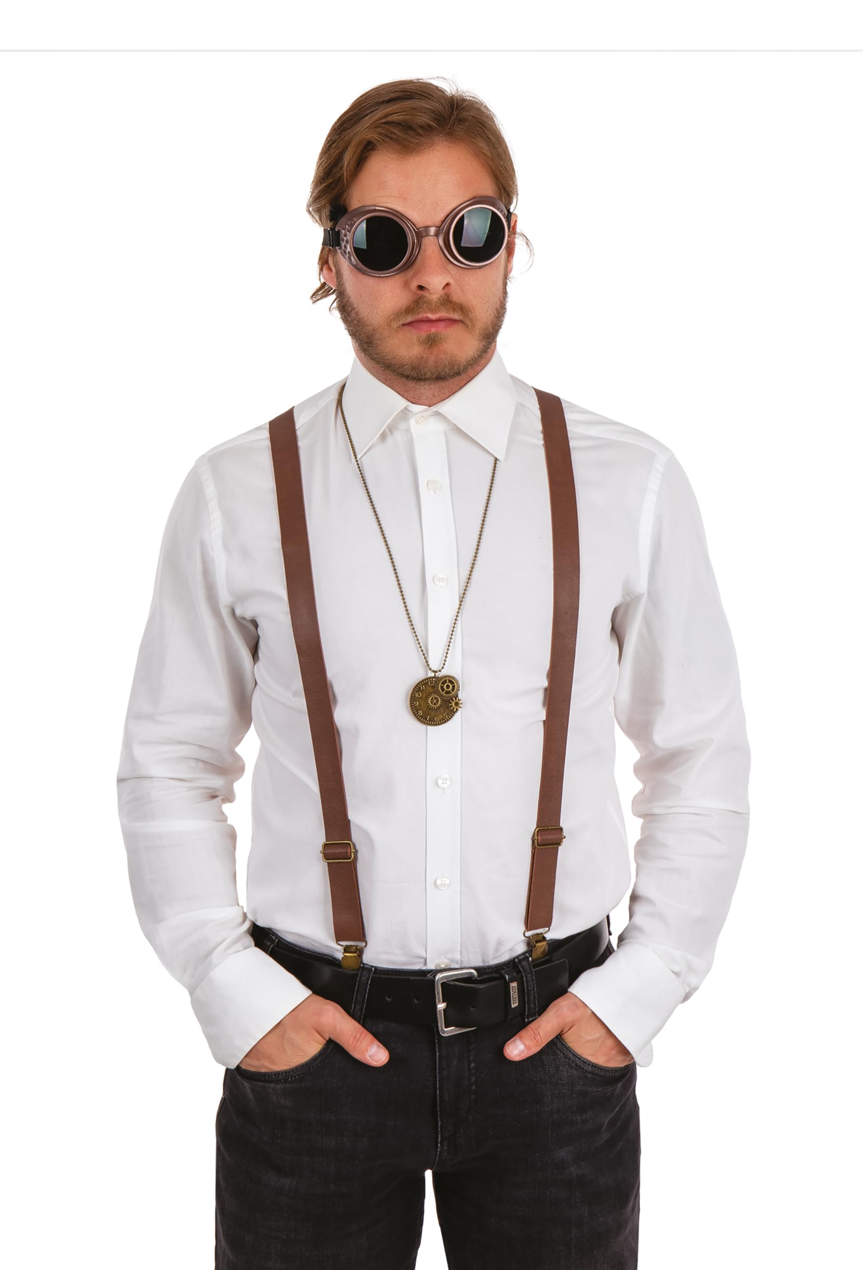 p-tit-clown-steampunk-kost-m-set-braun-one-size-3-teilig-kost-mzubeh-r image 2
