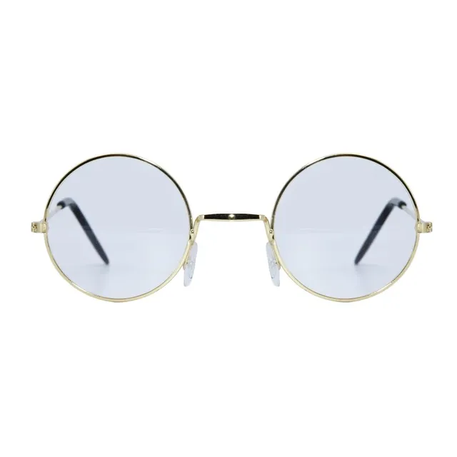 ptit-clown-gef-lschte-brille-gold-kost-mbrille-ohne-st-rke-unisex image 1