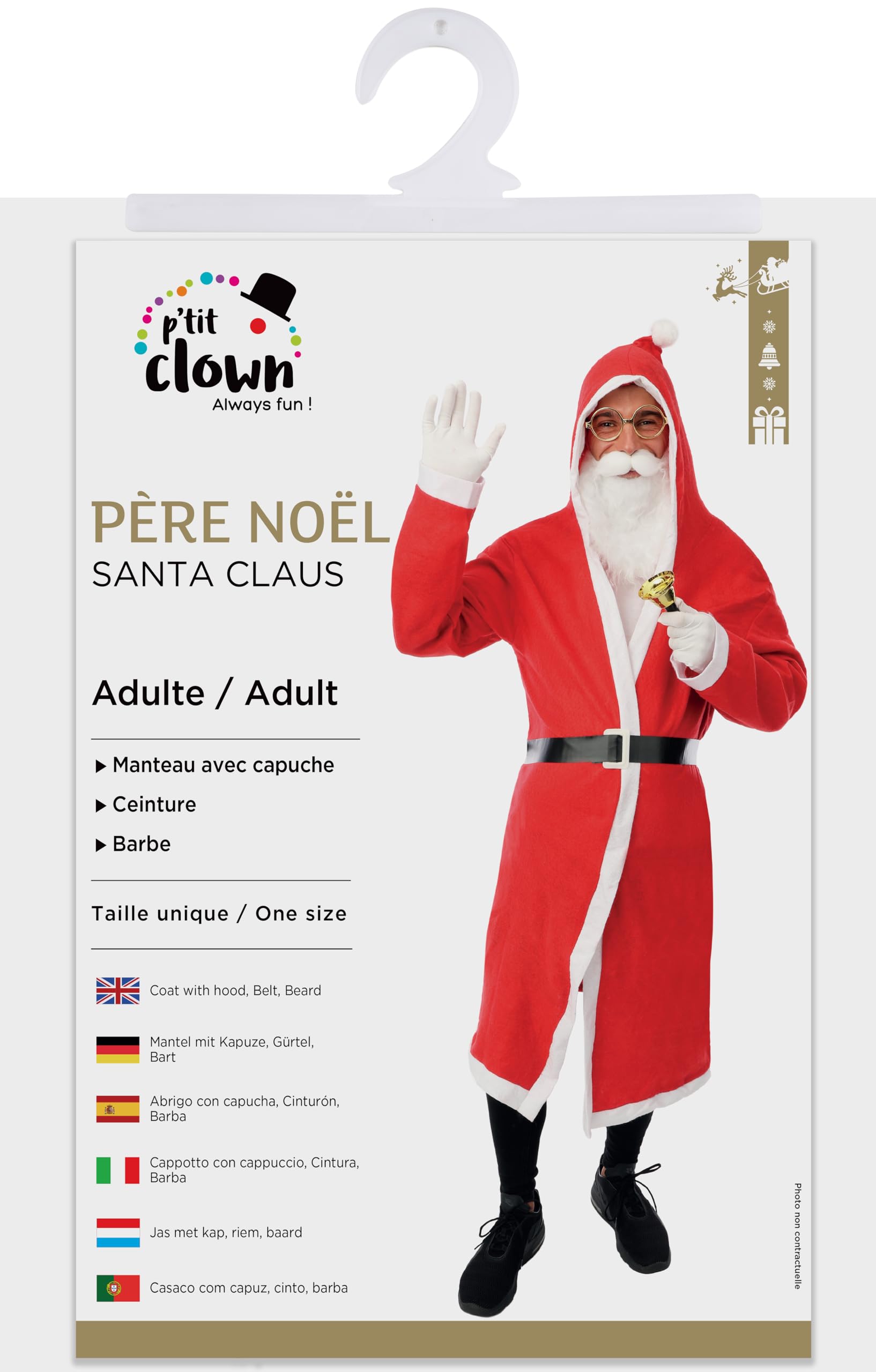 p-tit-clown-weihnachtsmann-kost-m-mantel-filz-erwachsene-einheitsgr-e image 5