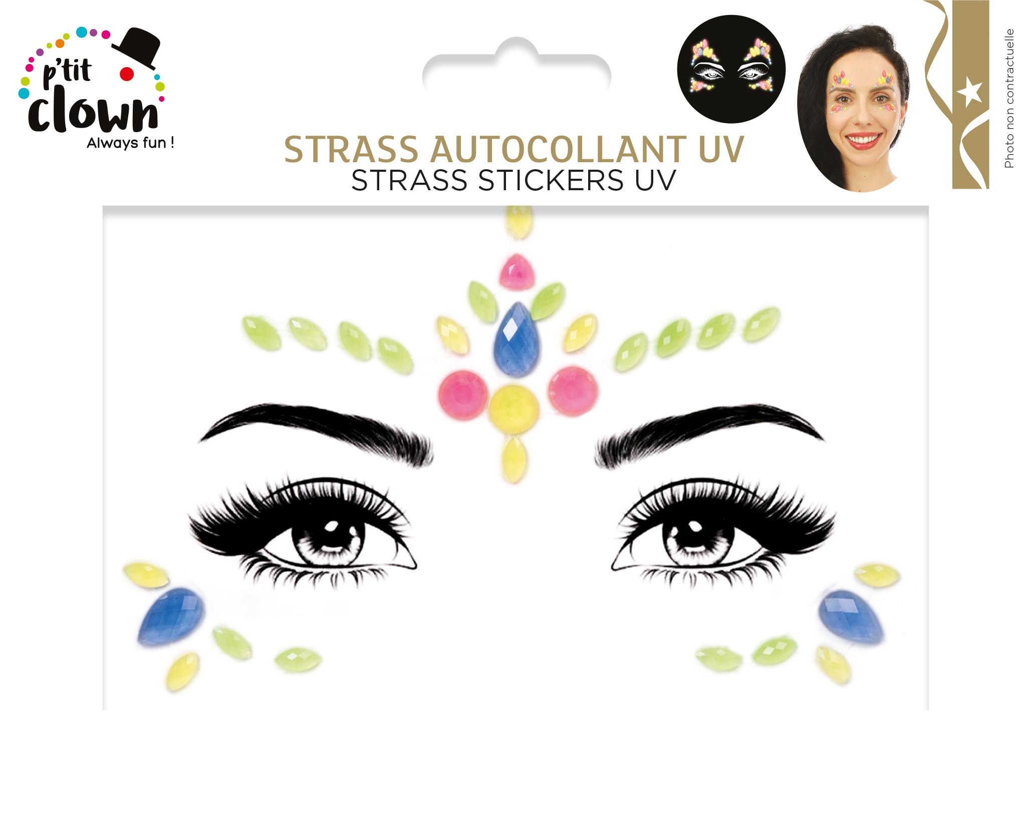 ptit-clown-23871-strass-auto-selbstklebende-gesichts-strasssteine-uv-zuf-lliges- image 5