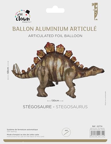 ptit-clown-folienballon-stegosaurus-mit-gelenken-zum-hinstellen image 5