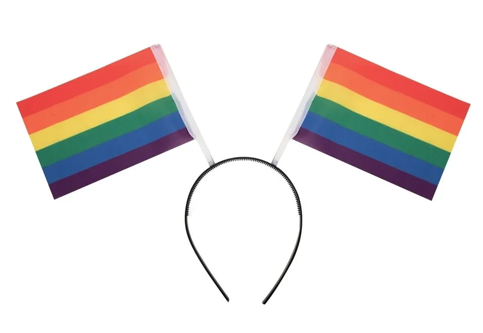 ptit-clown-regenbogen-flaggen-haarreif-multicolore image 1