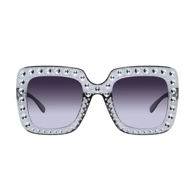 p-tit-clown-disco-brille-strass-silber-erwachsene image 1