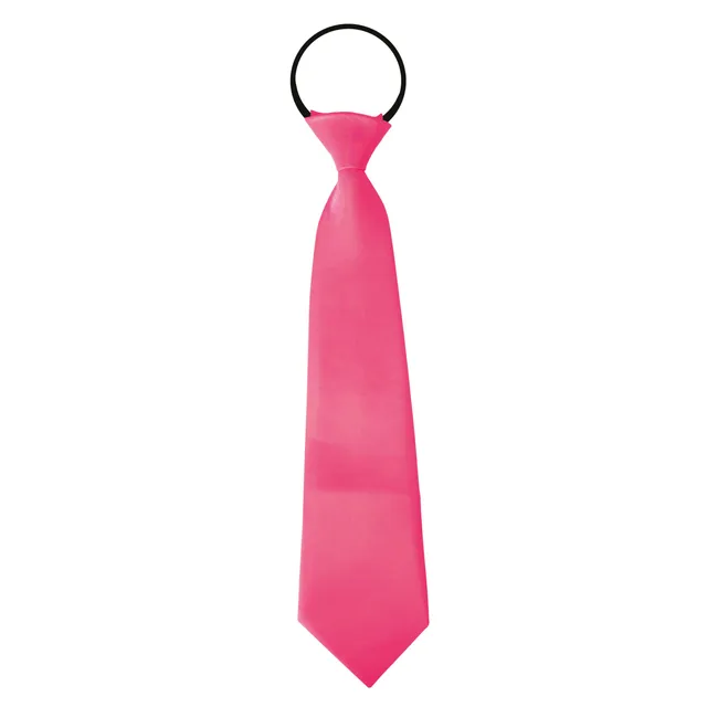 ptit-clown-krawatte-mit-gummizug-neonrosa-erwachsene-unisex image 1