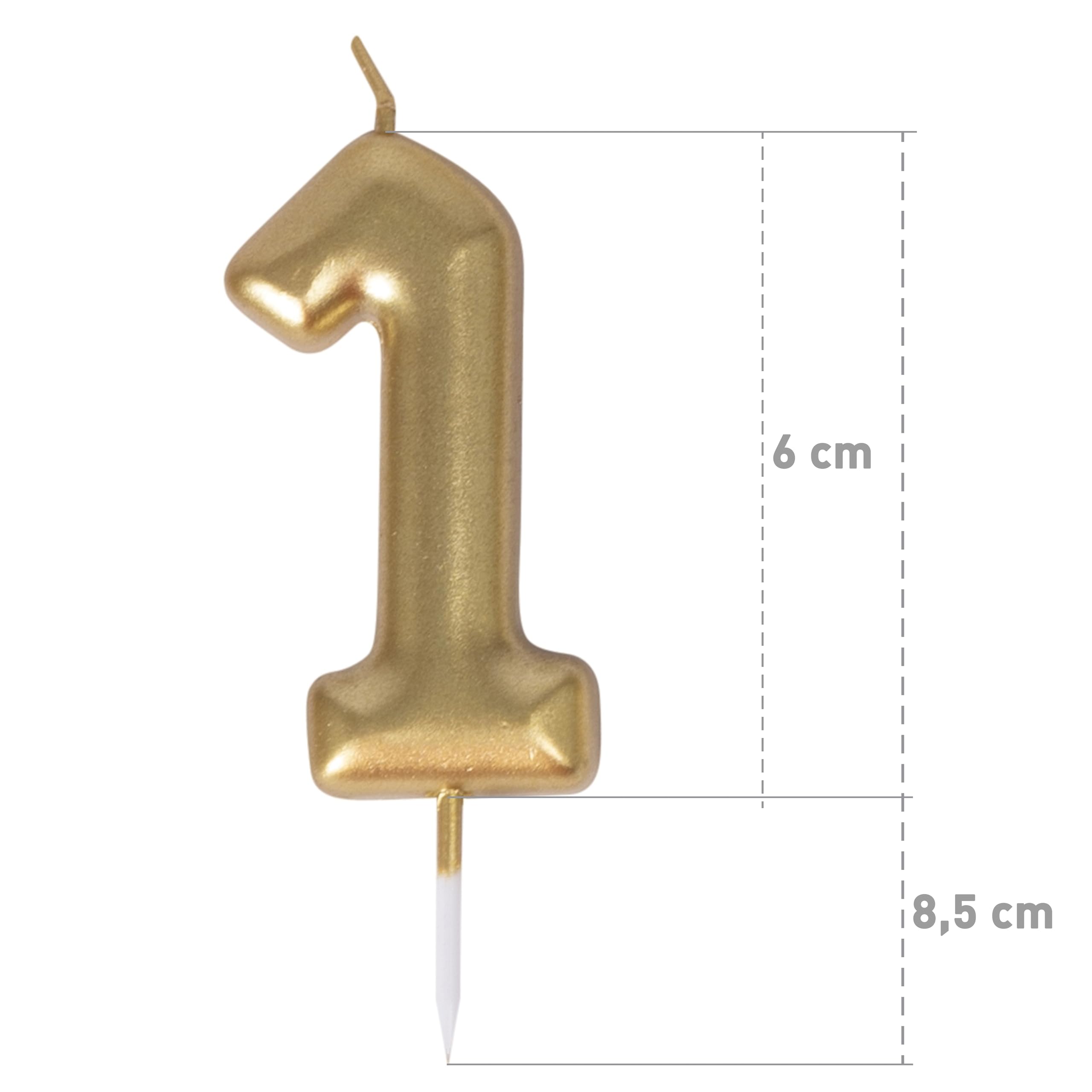 ptit-clown-23931-goldkerze-zahl-1-geburtstagskerze image 2