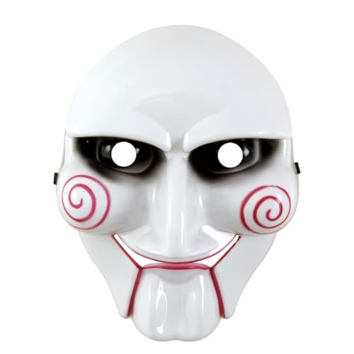 p-tit-clown-killer-maske-wei-mit-roten-punkten-erwachsene image 3