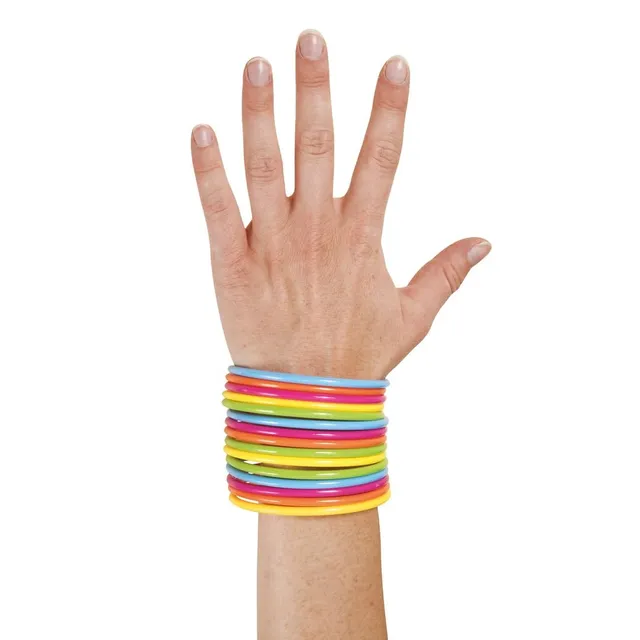 ptit-clown-17538-armreif-set-15-st-ck-kunststoff-bunt image 1