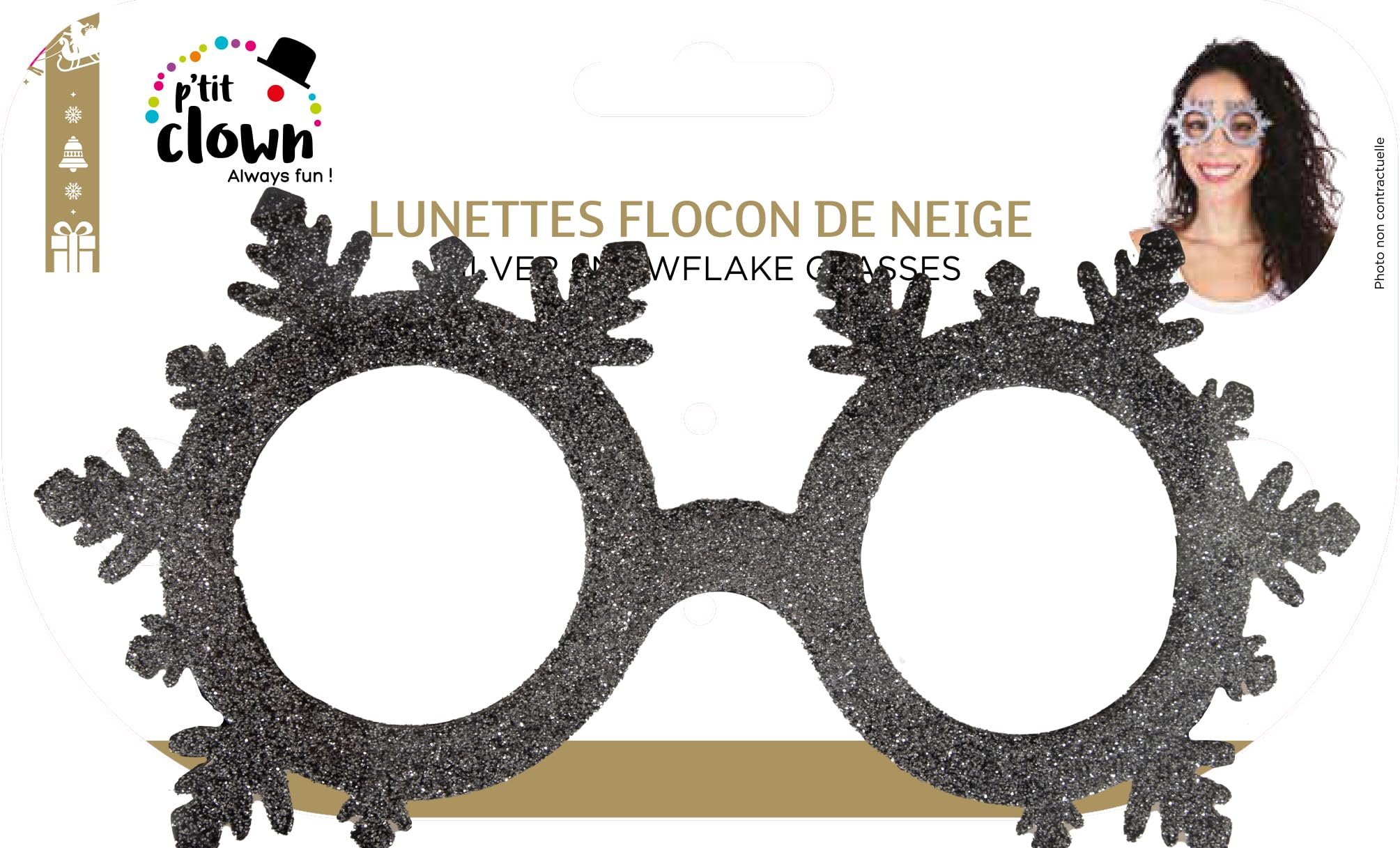 p-tit-clown-brille-schneeflocken-silber-glitzer-partybrille-erwachsene image 3