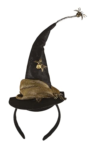 ptit-clown-23015-haarreif-hut-mit-spinne-schwarz-gold image 7
