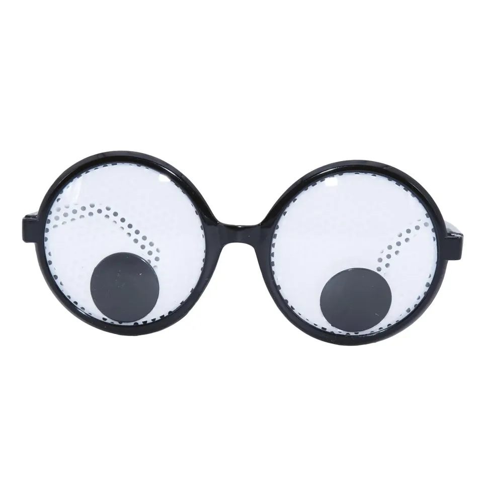 ptit-clown-brille-gro-e-bewegliche-augen-lustige-partybrille-erwachsene-unisex image 1