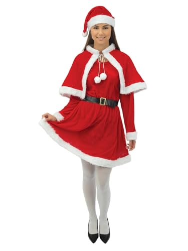 ptit-clown-miss-santa-weihnachtsmannkost-m-damen-kleid-set-rot-s-m image 6