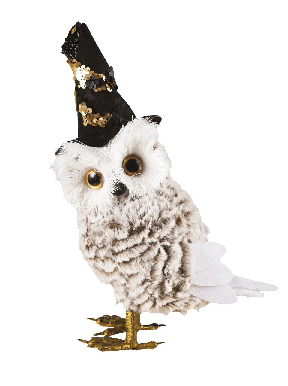 p-tit-clown-re23011-eule-deko-30-cm-mit-hut-halloween-accessoire image 1