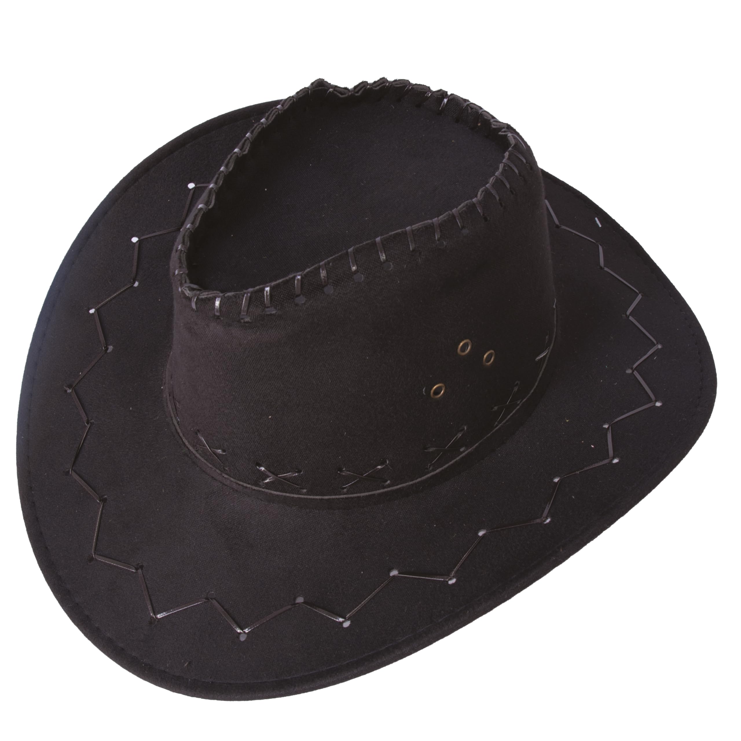 ptit-clown-cowboy-hut-nubukleder-optik-mit-ziernaht image 3