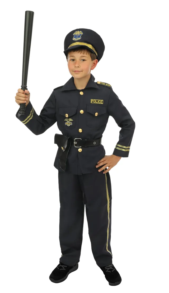p-tit-clown-polizistenkost-m-kinder-unisex-schwarz image 1
