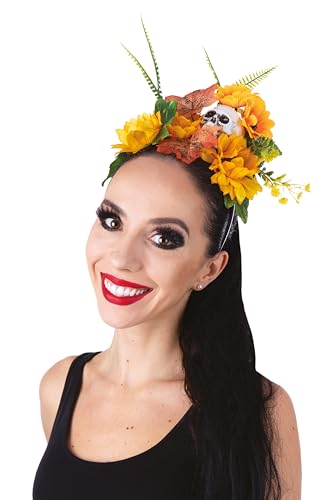 ptit-clown-22970-haarreif-mit-blumen-orange image 6