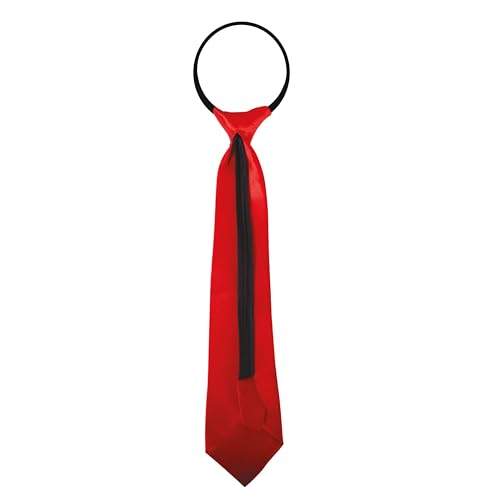 ptit-clown-cravate-krawatte-satin-rot-mit-gummizug image 8