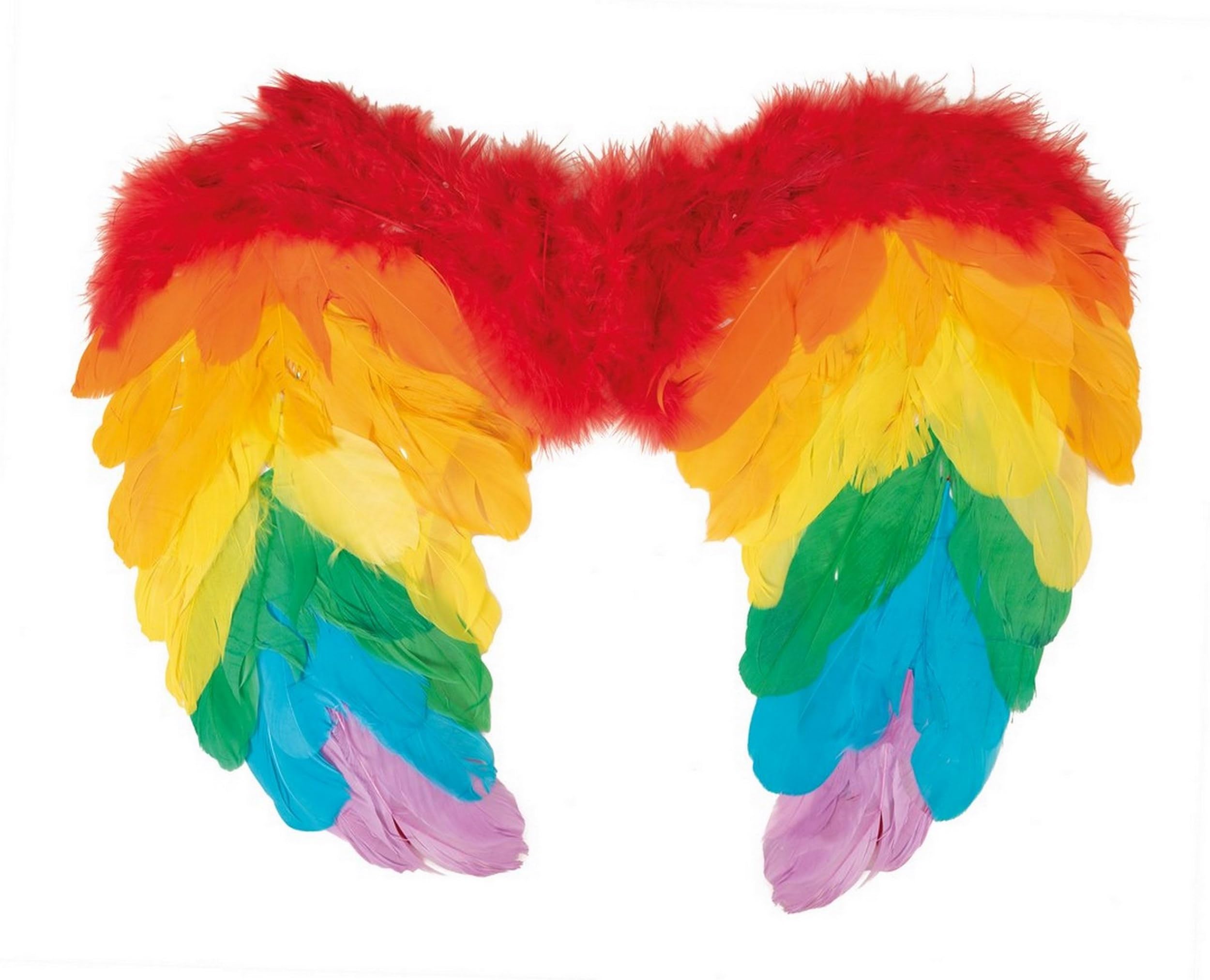 ptit-clown-engelsfl-gel-federn-regenbogen-40-x-32-cm image 2