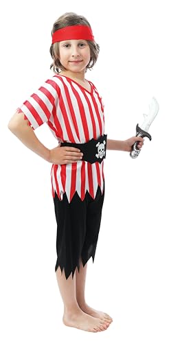 p-tit-clown-piratenkost-m-f-r-kinder-komplettes-jungen-outfit-f-r-karneval-hallo image 8