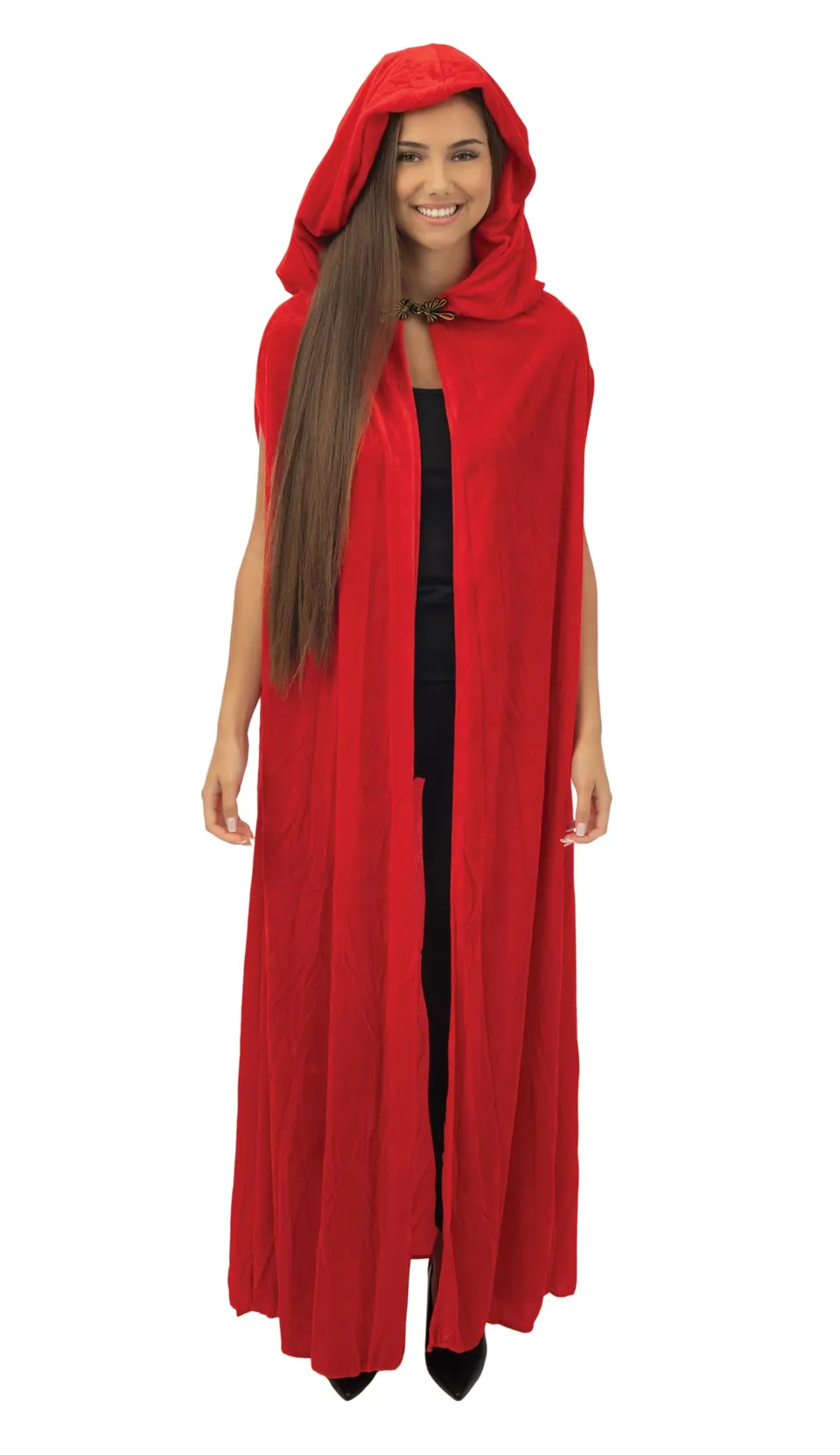 p-tit-clown-samt-cape-mit-kapuze-150-cm-rot image 1