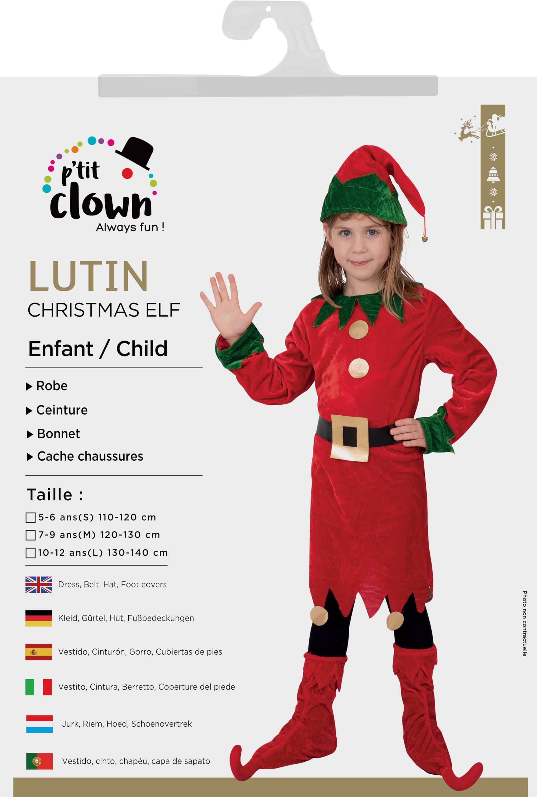 p-tit-clown-re66077-kinder-kost-m-wichtel-m-dchen-140-cm-10-12-jahre image 5