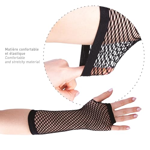 ptit-clown-lange-netz-handschuhe-schwarz-one-size-damen image 6