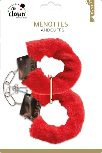 p-tit-clown-handschellen-aus-rotem-fell-party-accessoire-f-r-leidenschaftliche-m image 5