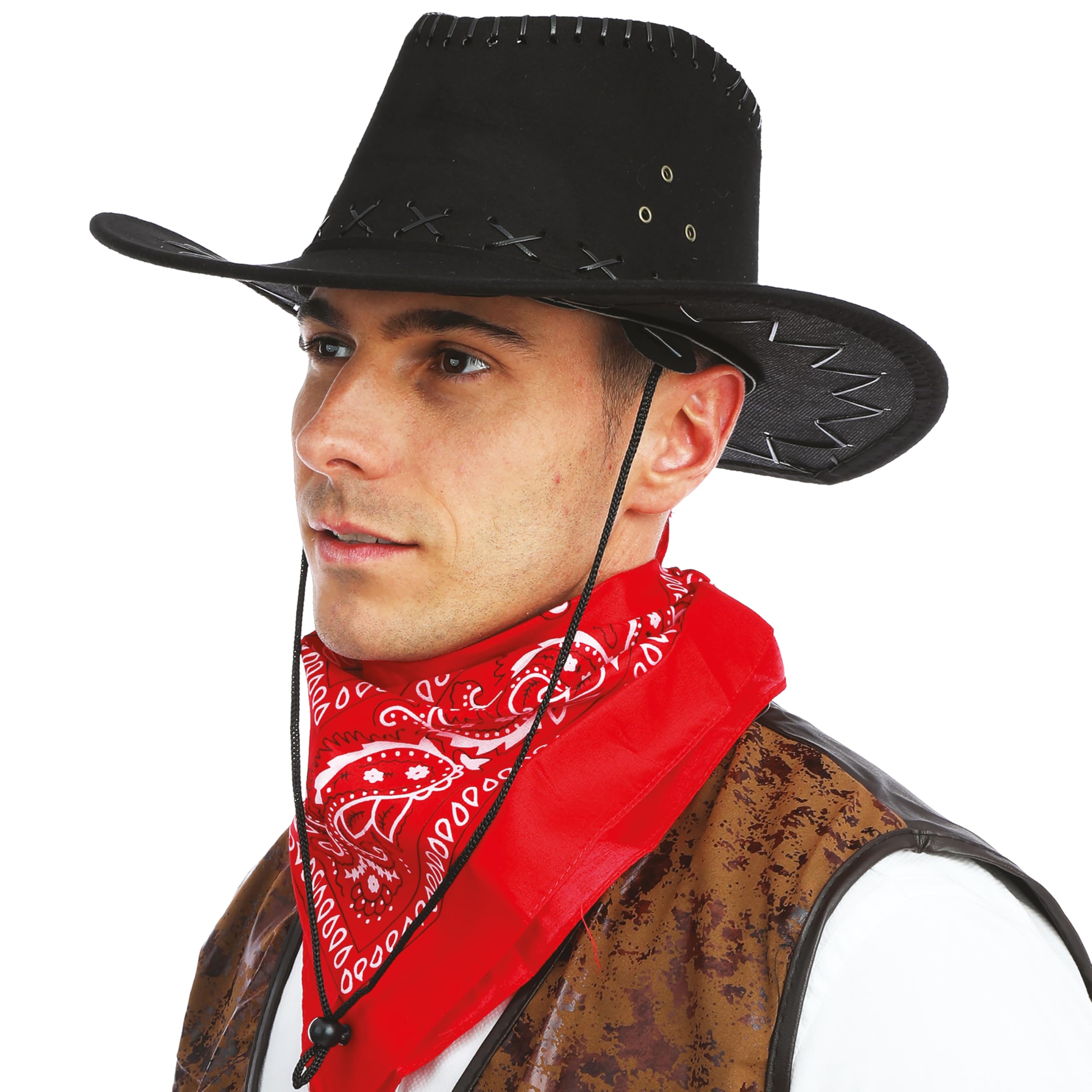 ptit-clown-cowboy-hut-nubukleder-optik-mit-ziernaht image 6