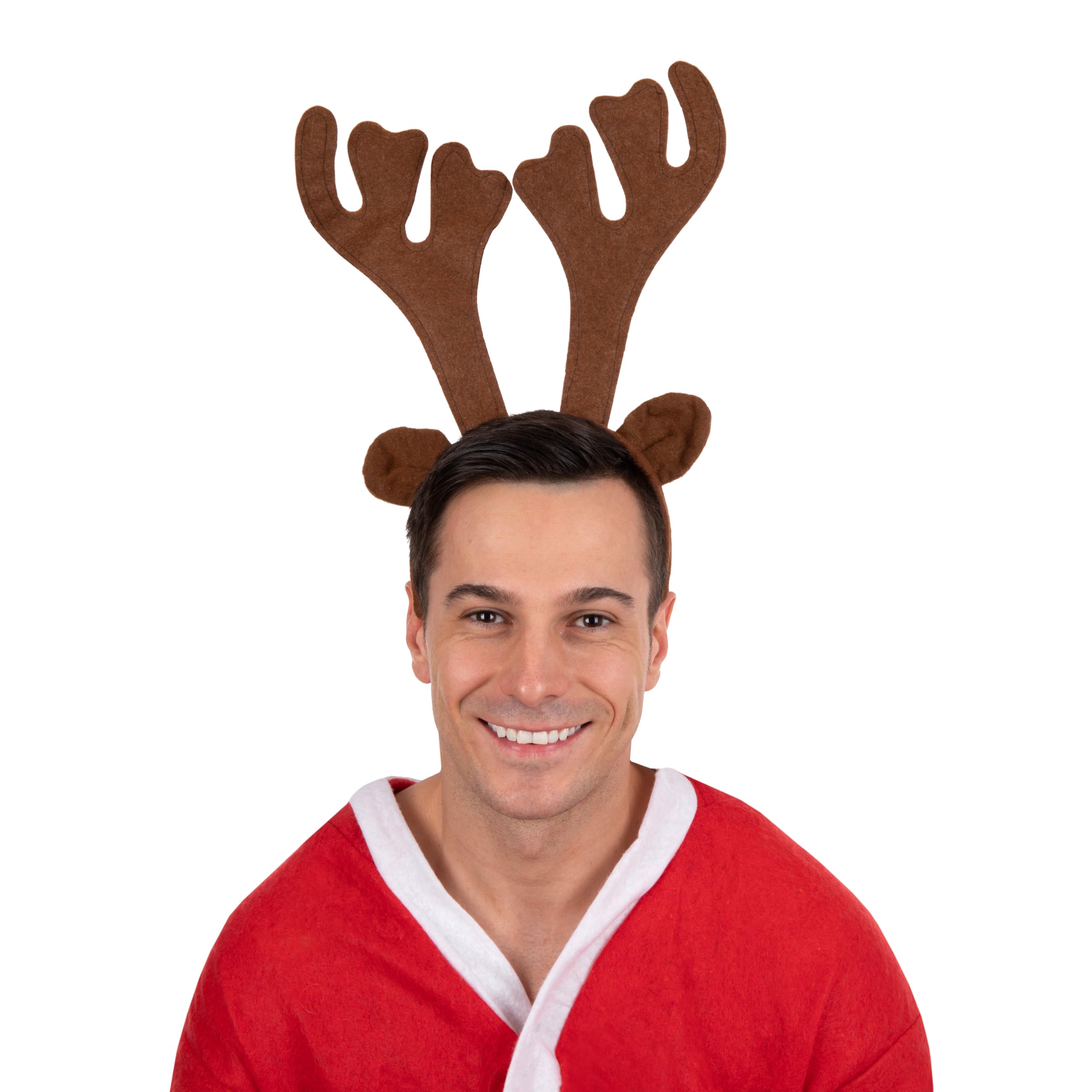 ptit-clown-rentier-haarreif-braun-erwachsene-weihnachtskost-m-accessoire image 2