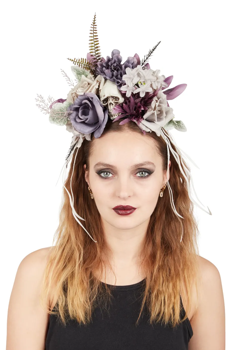 ptit-clown-haarreif-mit-totenkopf-und-blumen-skelett-haarschmuck-f-r-erwachsene- image 1