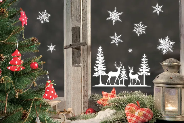 p-tit-clown-re22882-weihnachtsaufkleber-wei-schneemann-oder-rentier image 1