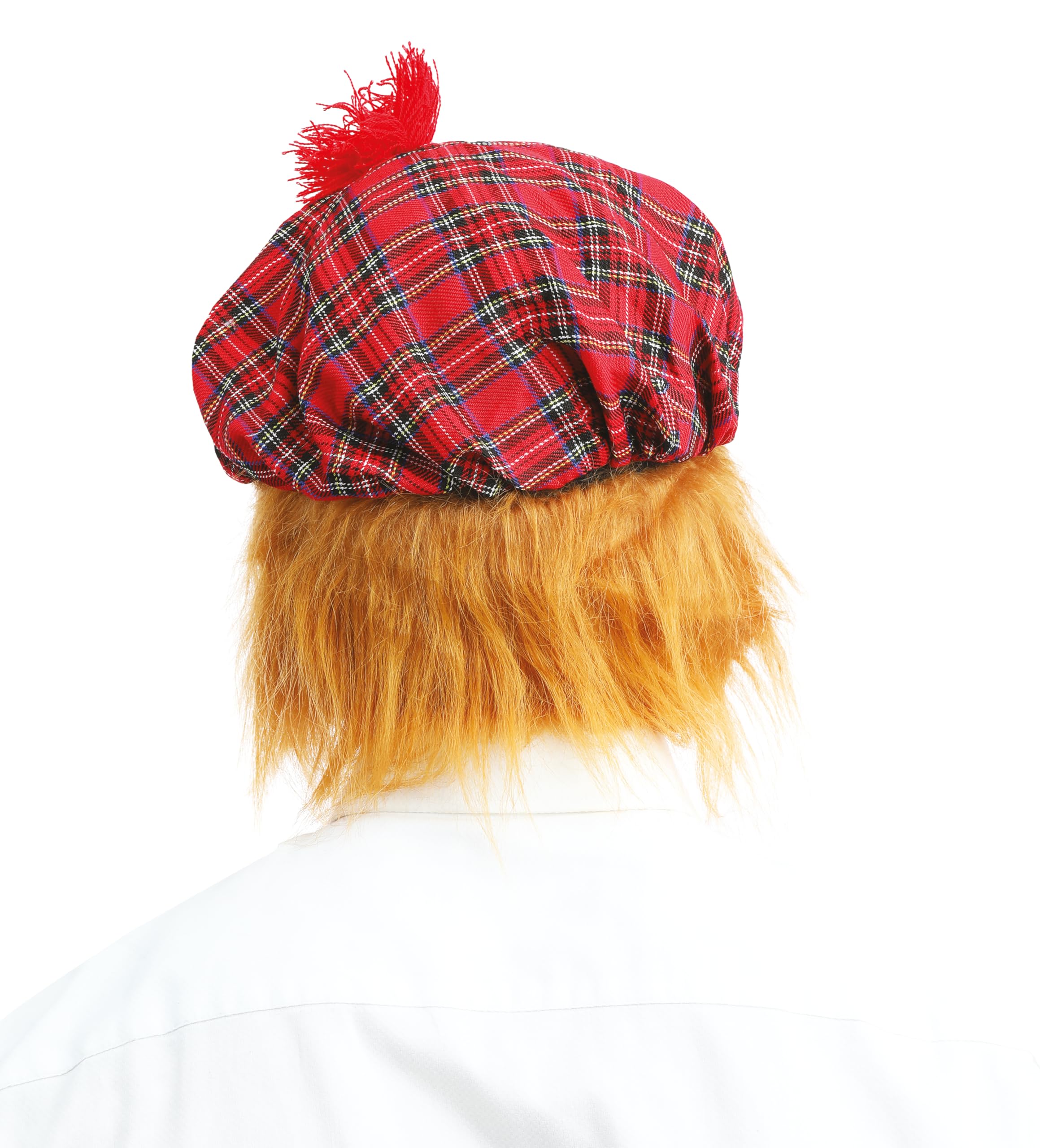 ptit-clown-77310-schotten-barett-mit-haar-mehrfarbig-erwachsene-59-cm image 2