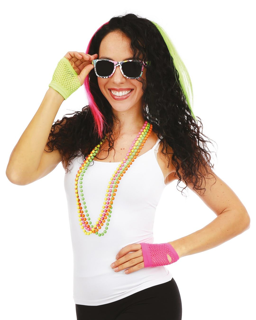 ptit-clown-ann-es-80-fluo-kost-m-set-neon-one-size image 2