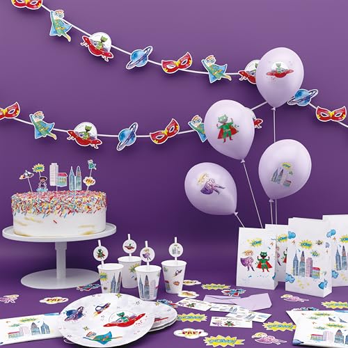 p-tit-clown-luftballons-superhelden-30-cm-8-st-ck-geburtstagsdeko image 6
